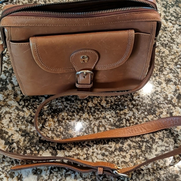 Etienne Aigner Genuine Leather Small Crossbody - Picture 5 of 16